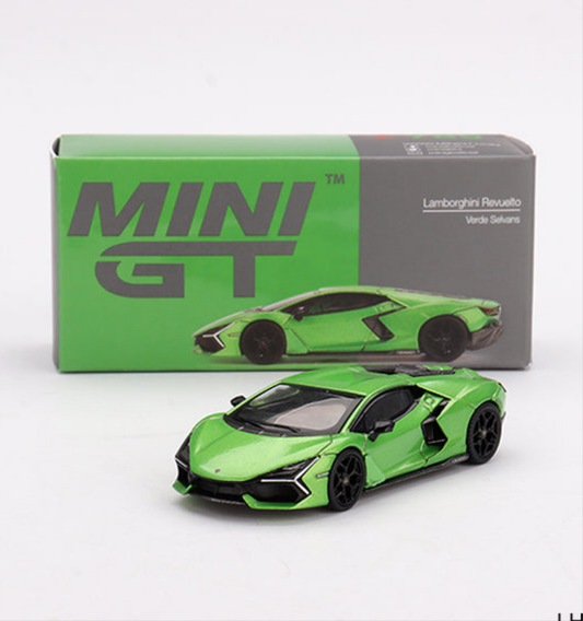 MINI GT Lamborghini Revuelto Verde Selvans