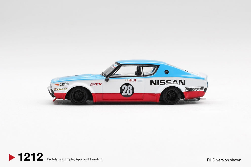 MINI GT 1212 1/64 Nissan Skyline Kenmeri Liberty Walk Nissan Racing '75 concept (RHD)