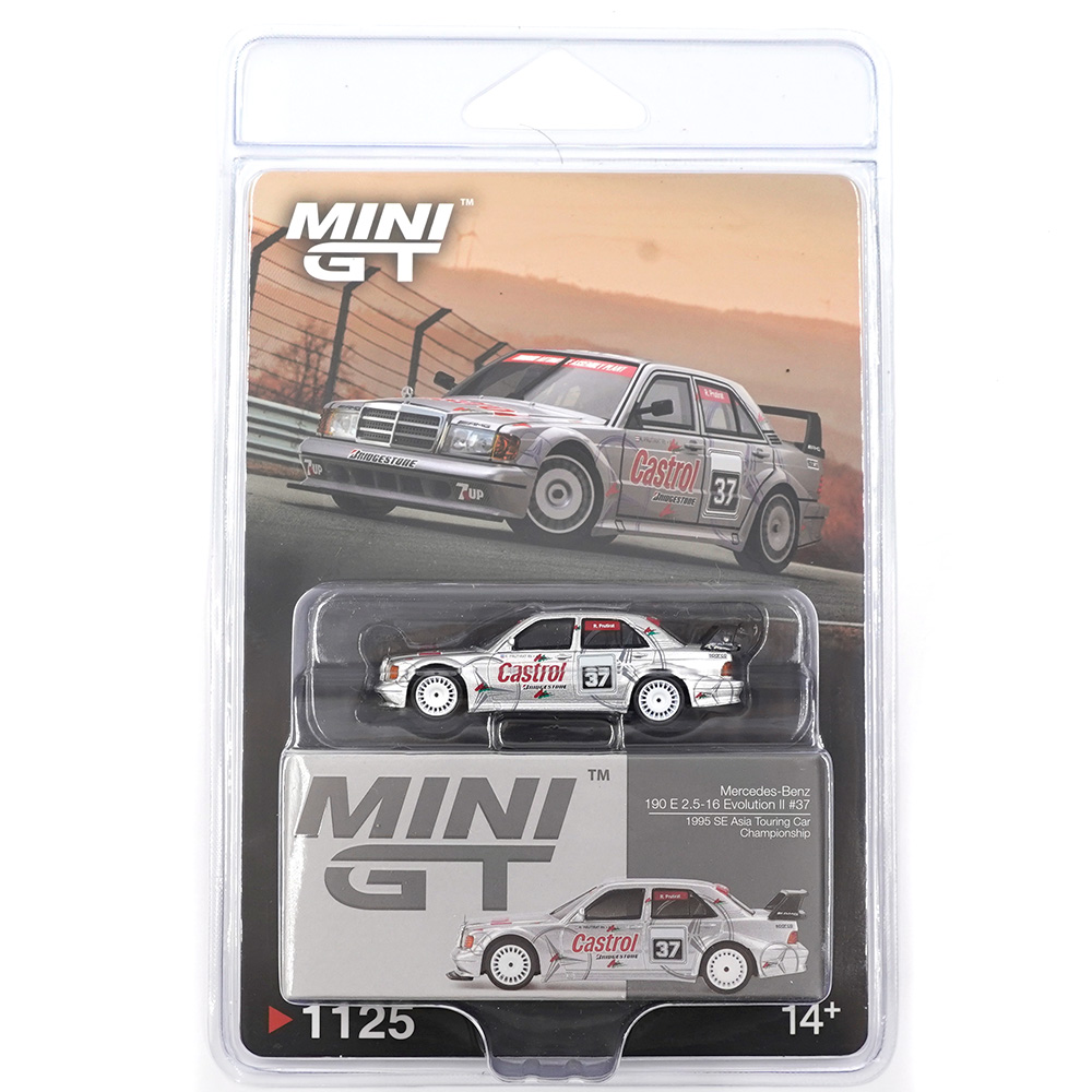 MINI GT 1125 BLISTER Mercedes-Benz 190E 2.5-16 Evolution II #37 1995 SE Asia Touring Car Championship