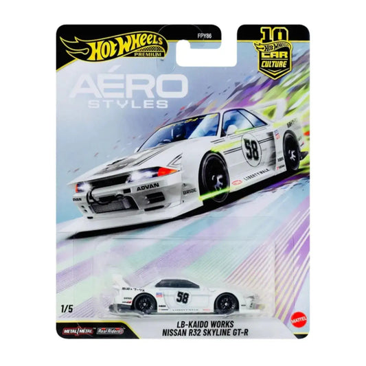 Imported Hotwheels Premium Aero Styles LB-Kaido Works Nissan R32 Skyline GT-R