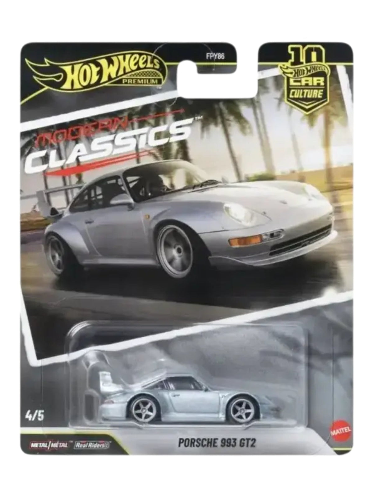 Imported HotWheels Premium Modern Classic Porsche 993 Gt2