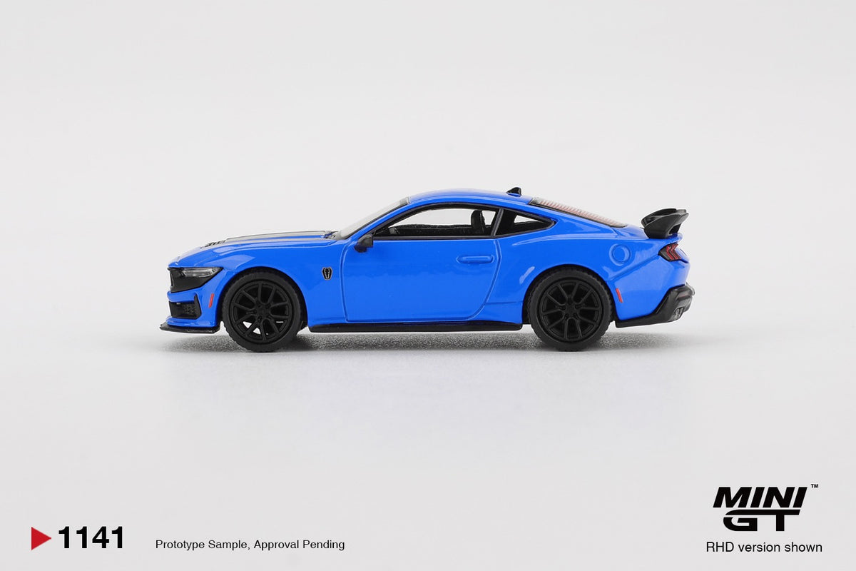 MINI GT 1141 FORD MUSTANG DARK HORSE 2024 GRABBER BLUE