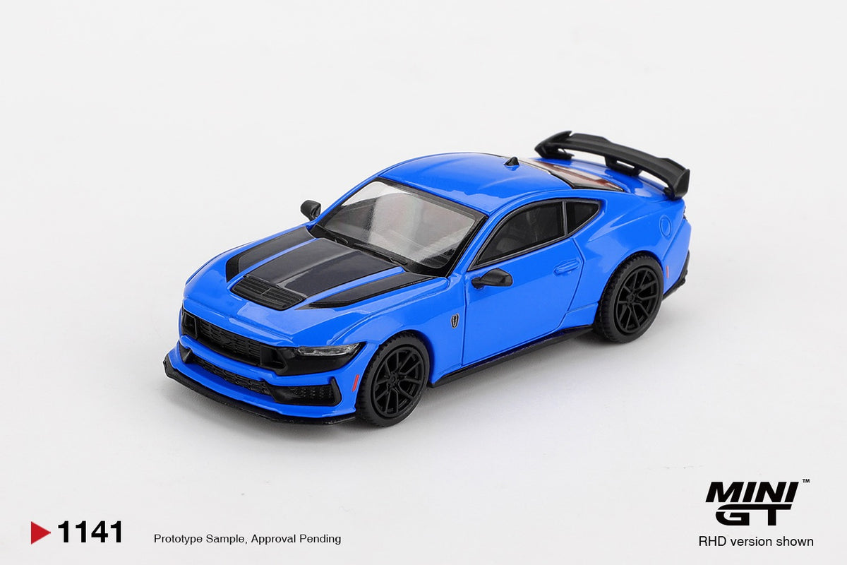 MINI GT 1141 FORD MUSTANG DARK HORSE 2024 GRABBER BLUE