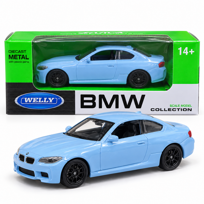 Welly BMW M2 Coupe Light Blue Die-Cast Model Car