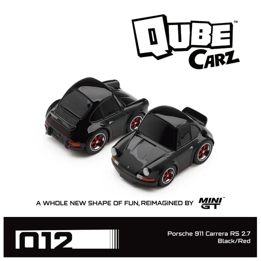 MINI GT Qube Carz Porsche 911 Carrera RS 2.7 Black/Red
