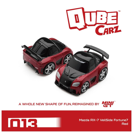MINI GT Qube Carz Mazda RX-7 VeilSide Fortune7 Red