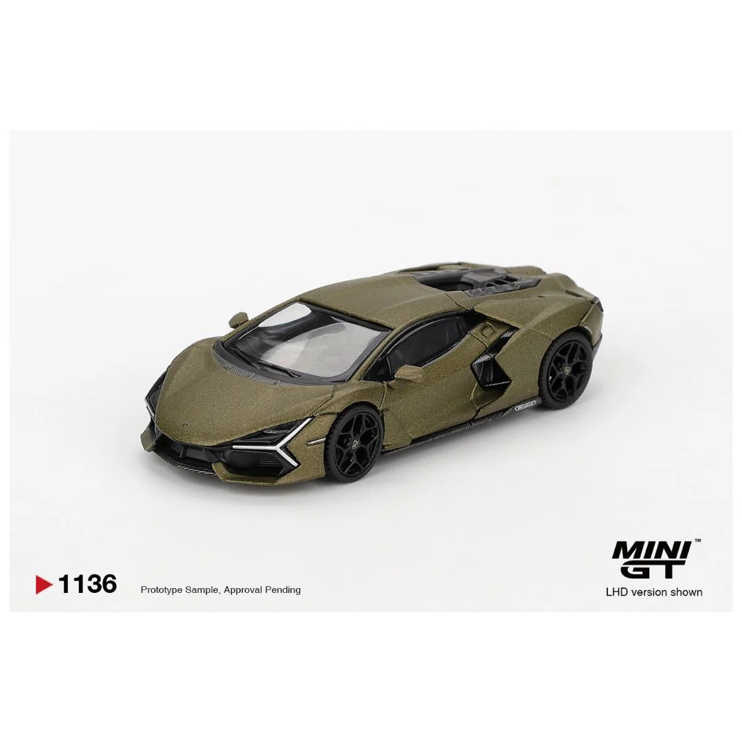 MINI GT 1136 Lamborghini Revuelto Verde Gea Matte