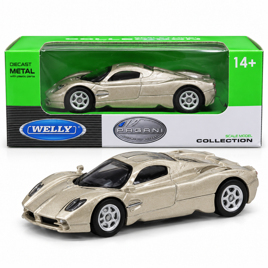 Welly Pagani Utopia Light Gold Die-Cast Metal Model Car
