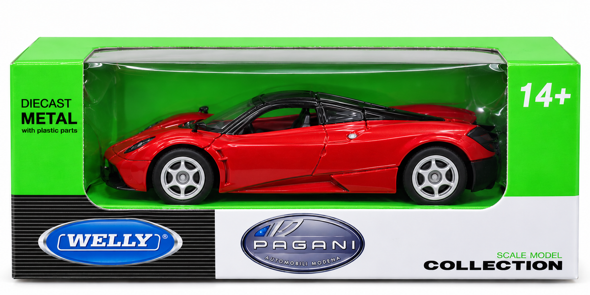 Welly Pagani Huayra Dark Metallic Red Die-Cast Metal Model Car