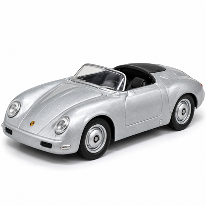 Welly Porsche 356 Speedster Silver Die-Cast Model Car
