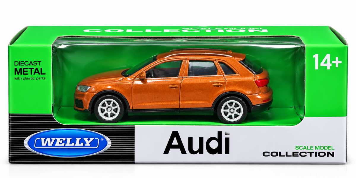 Welly Audi 2013 Q3 Metallic Orange Die-Cast Metal Model Car