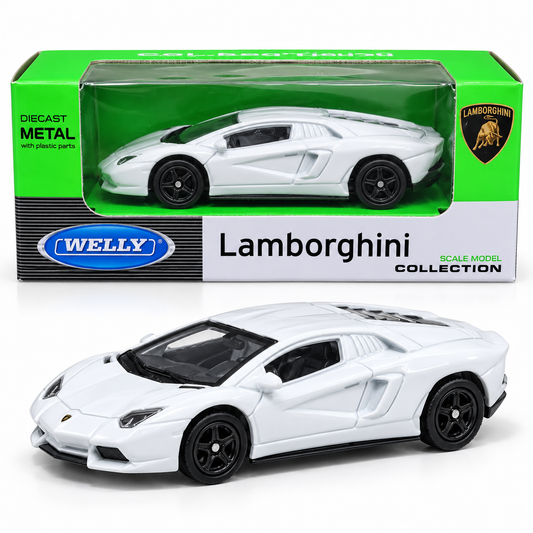 Welly Lamborghini Aventador LP700-4 White Die-Cast Model Car