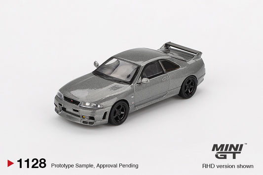 MINI GT 1128 NISSAN Skyline GT-R Dark Metal Gray (NISMO BCNR33 CRS Version)