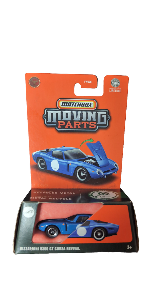 Matchbox Moving Parts Bizzarrani 5300 GT Corsa Revival