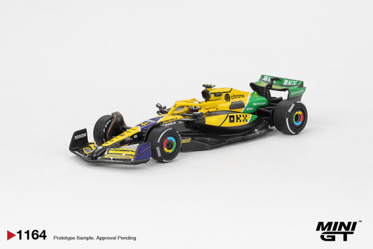 MINI GT 1164 McLaren MCL38 #4 Lando Norris 2024 F1 Monaco GP