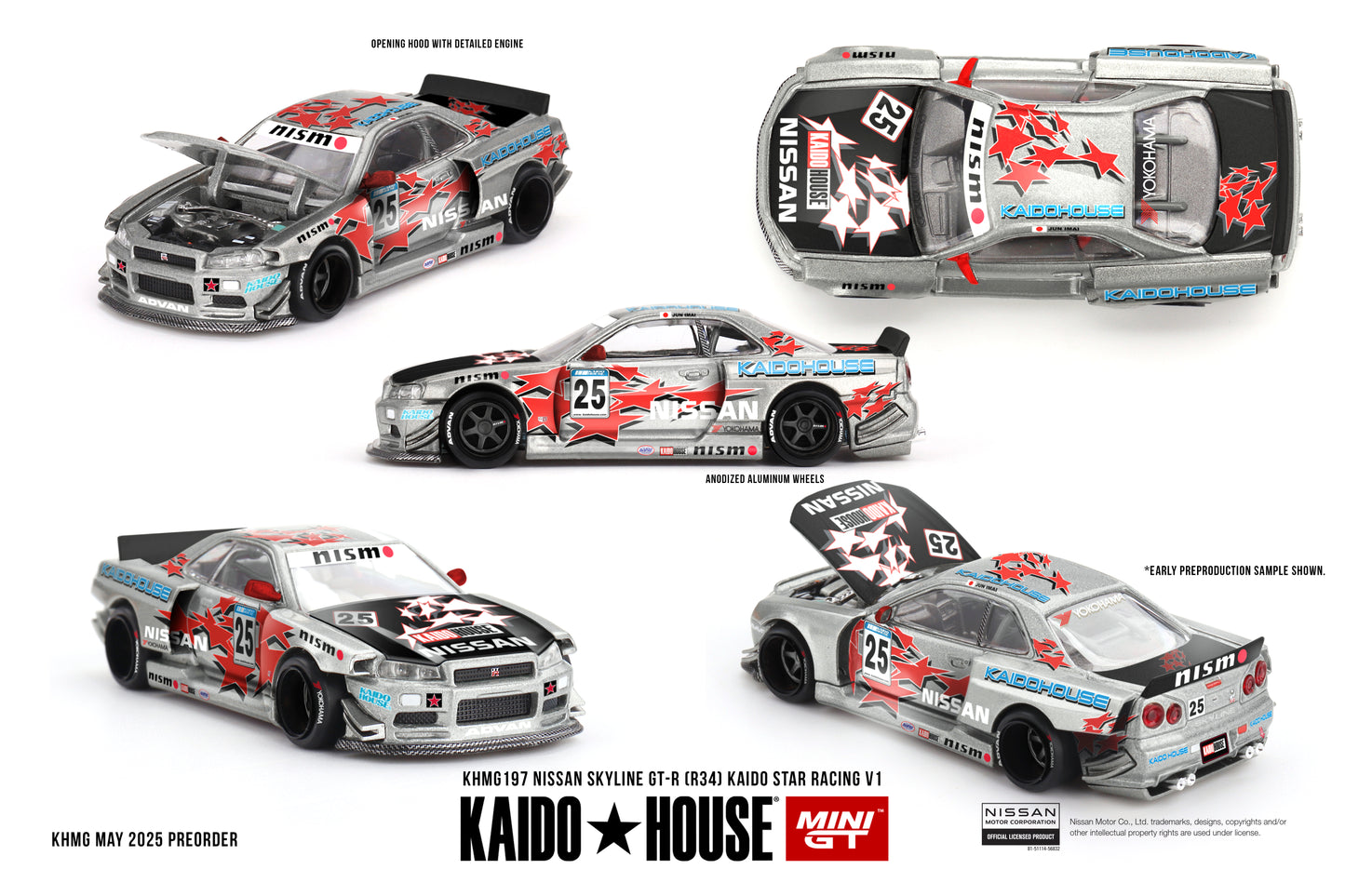 KAIDO HOUSE 197 Nissan Skyline GT-R (R34) Kaido Star Racing V1