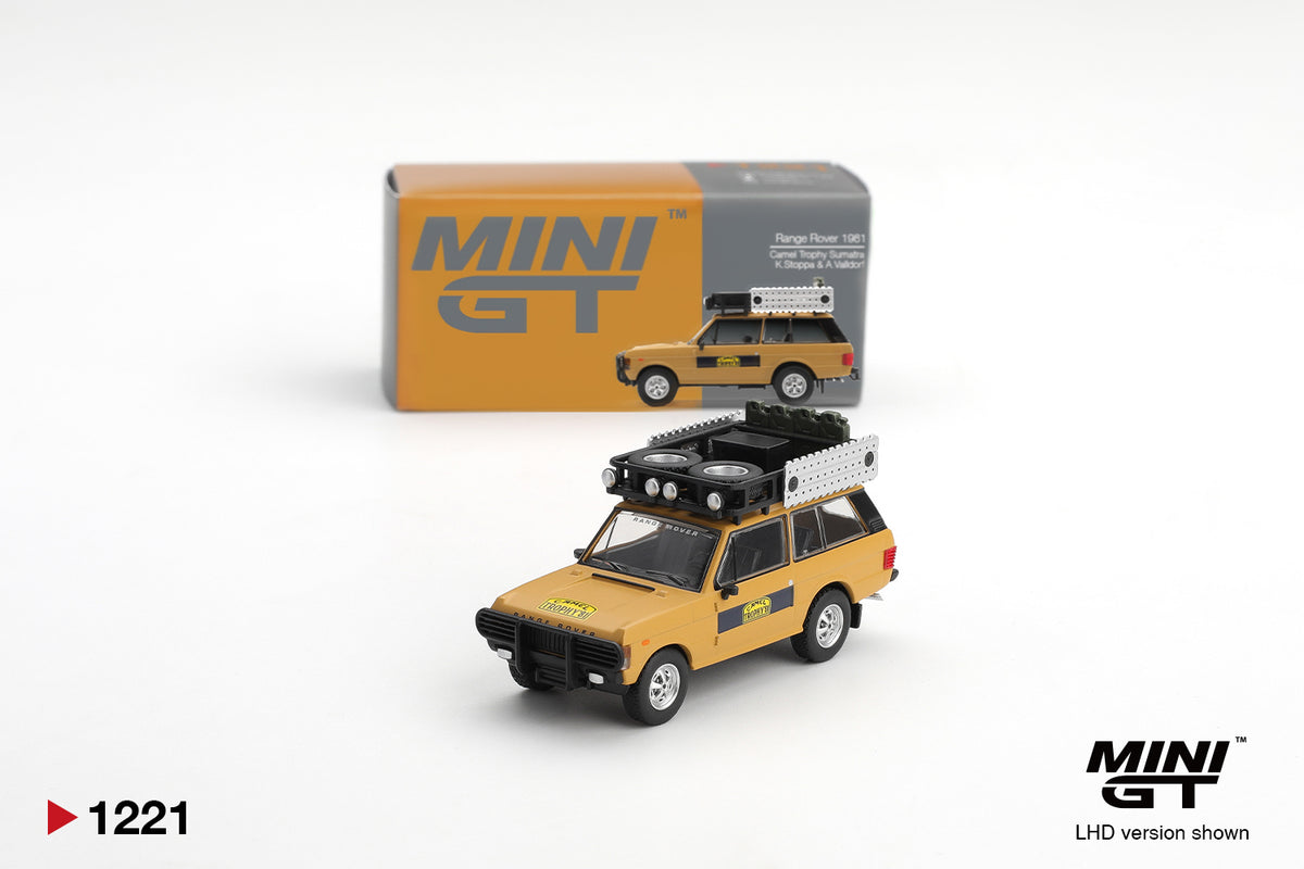 MINI GT 1221 Range Rover 1981 Camel Trophy Sumatra K.Stoppa & A.Valldorf
