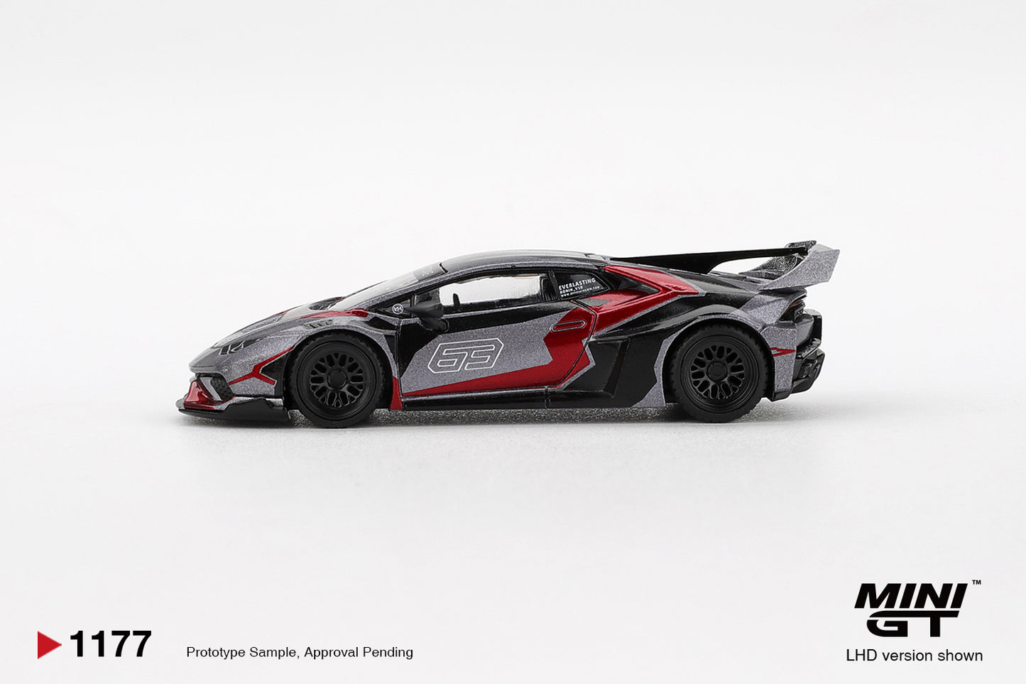 PRE-ORDER: MINI GT 1177 LB★WORKS Lamborghini Huracán GT RONIN (Box package)