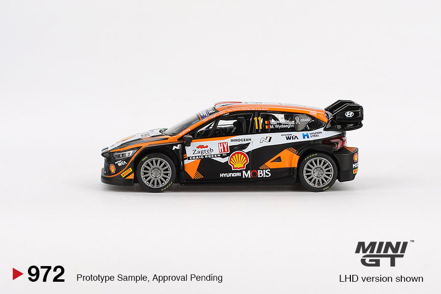 Mini GT 972 : Hyundai i20 N Rally1 #11 2023 Rally Croatia Power Stage Winner (BOX)