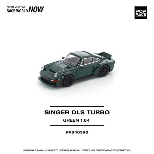POPRACE PORSCHE SINGER DLS TURBO (ROAD) GREEN PR640326