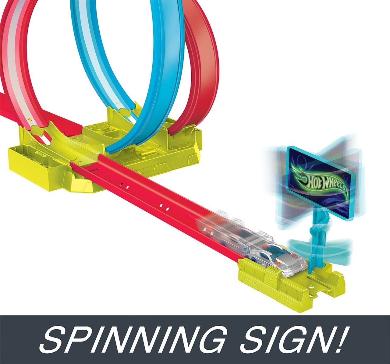 Hot Wheels Neon Speeders Laser Stunt Slamway Track Set