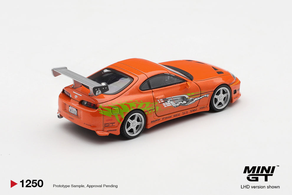 * PRE ORDER * MINI GT X FAST & FURIOUS #1250 Toyota Supra BOMEX " The Fast and the Furious" Brian O'Conner