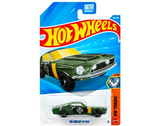 Combo of 2 cars: Hotwheels 68 Shelby GT500