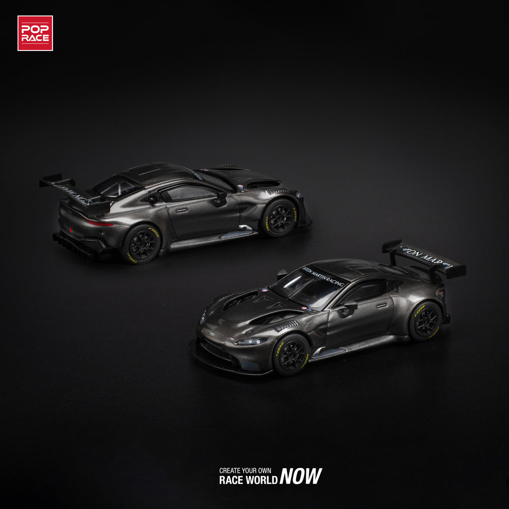 POP RACE ASTON MARTIN VANTAGE GT3 (CARBON EDITION) 1:64 Diecast