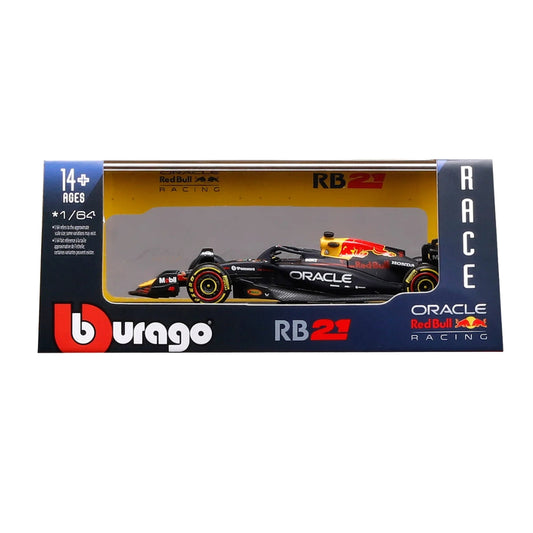 Bburago 2025 Red Bull RB21 Max Verstappen - Scale 1 : 64 Diecast Scale Model with Acrylic Case