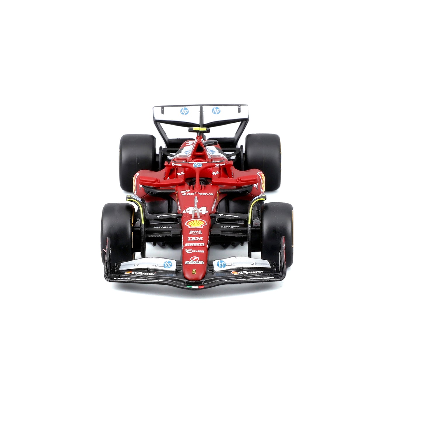 Bburago 2025 Ferrari SF-25 No 44 Lewis Hamilton Australia GP - Scale 1 : 43 Diecast Scale Model with Acrylic case