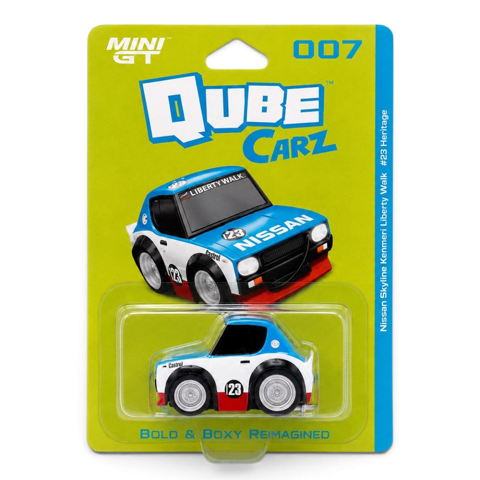 MINI GT Qube Carz 007: Nissan Skyline Kenmeri Liberty Walk #23 Heritage