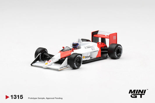 * PRE ORDER * BLISTER MINI GT #1315 1/64 McLaren MP4/4 #11 Alain Prost 1988 Canadian Grand Prix 2nd Place