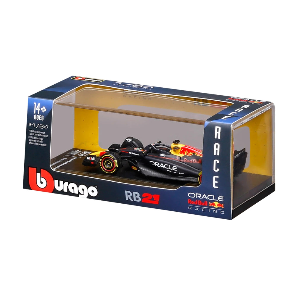 Bburago 2025 Red Bull RB21 Max Verstappen - Scale 1 : 64 Diecast Scale Model with Acrylic Case
