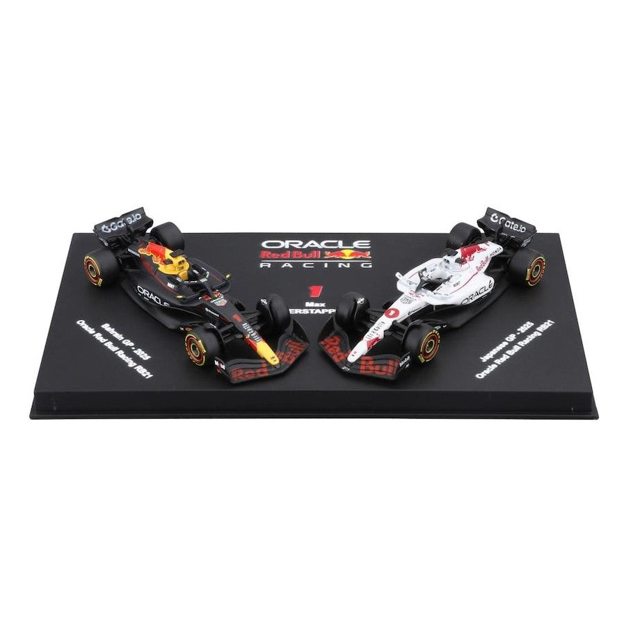*PRE ORDER* Bburago Formula Racing 2025 Oracle Red Bull Racing RB21 #1 Max Verstappen in Showcase 1:64 Scale Diecast Vehicle Twin Pack