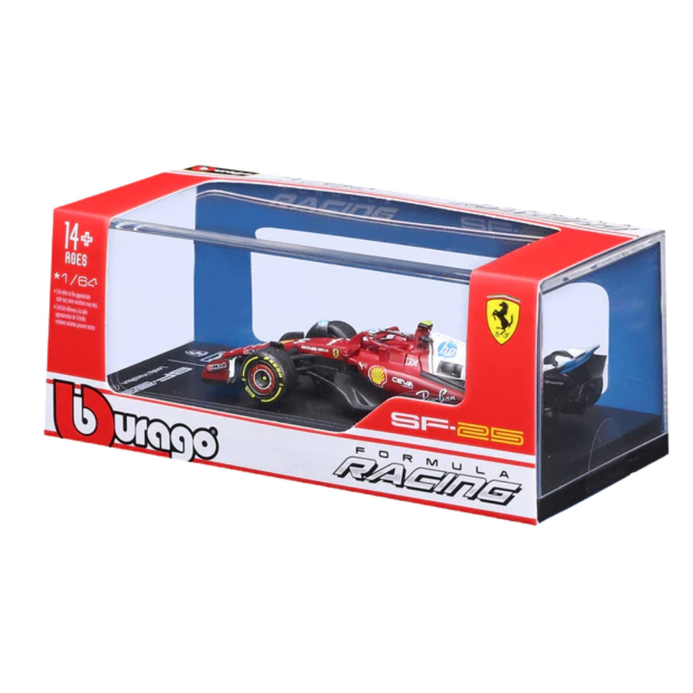 Bburago 2025 Ferrari SF-25 No 44 Lewis Hamilton Australia GP - Scale 1 : 64 Diecast Scale Model with Acrylic case