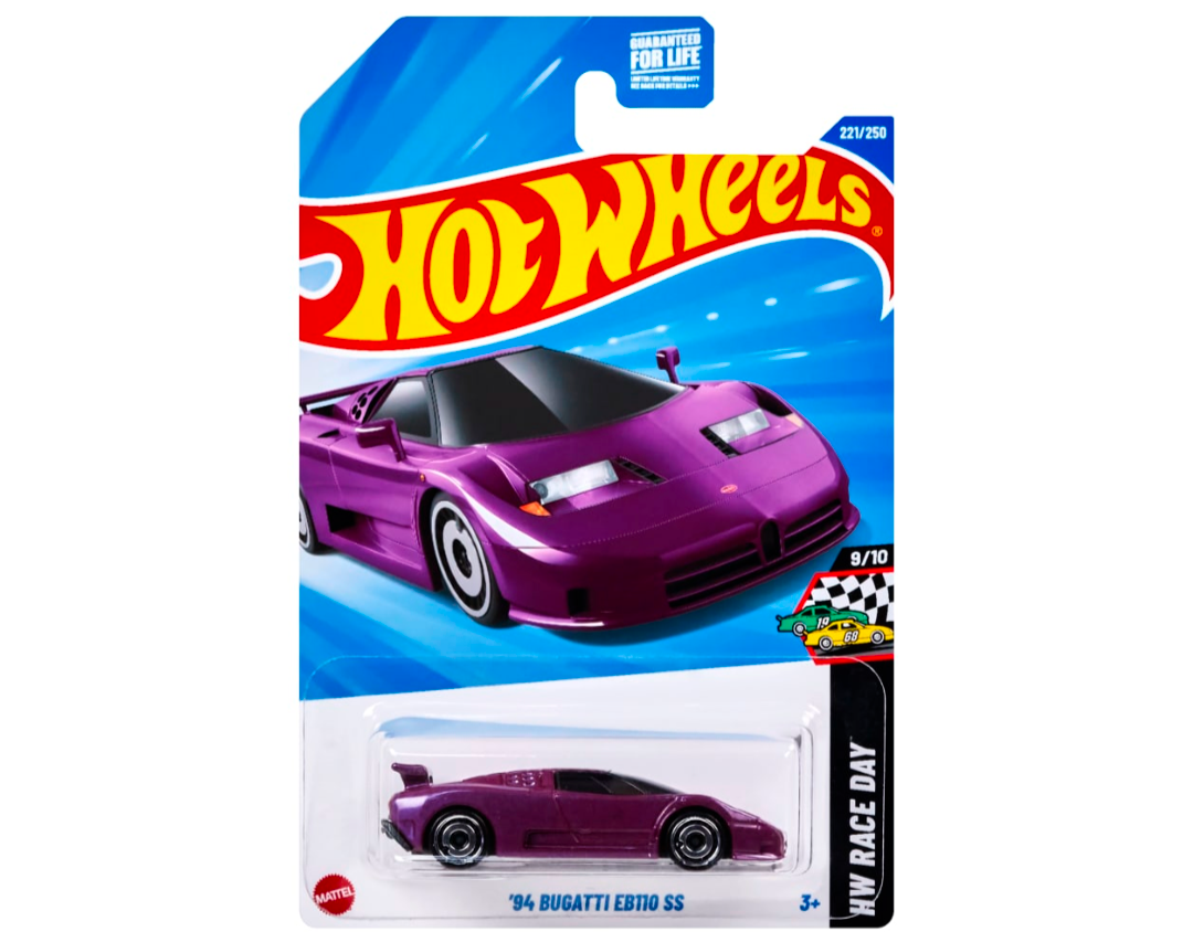 Combo of 3 cars: Imported Hotwheels 94 Bugatti EB110 SS