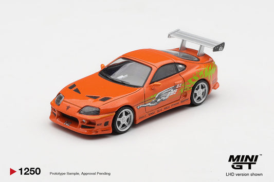 * PRE ORDER * MINI GT X FAST & FURIOUS #1250 Toyota Supra BOMEX " The Fast and the Furious" Brian O'Conner