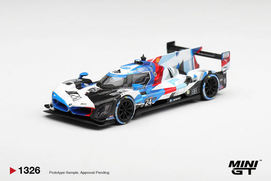 * PRE ORDER * MINI GT #1326 1/64 BMW M Hybrid V8 GTP #24 BMW M Team RLL 2024 IMSA Daytona 24 Hrs