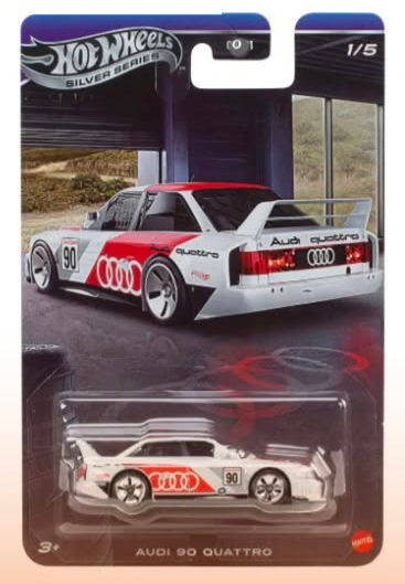 Pre-Order: Hotwheels Silver Series Audi 90 Quattro