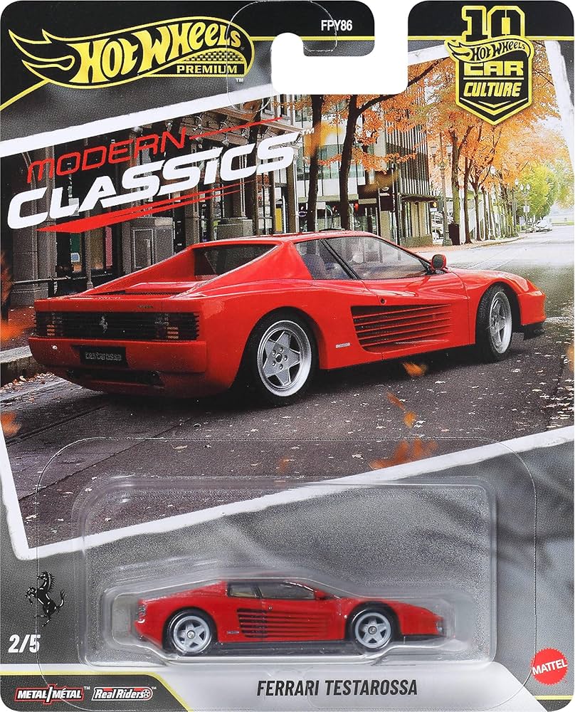 Imported Hotwheels Premium Modern Classics Ferrari Testarossa