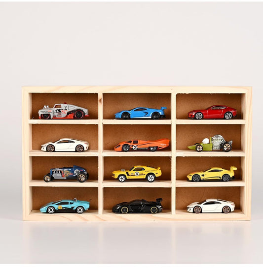 12 Compartment Wooden Display Without light