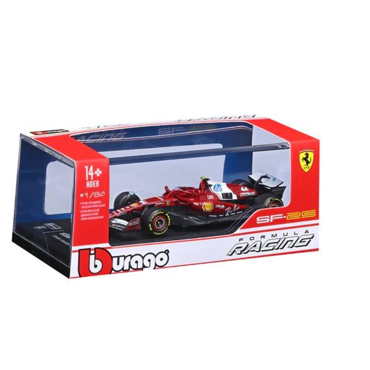 Bburago 2025 Ferrari SF-25 No 44 Lewis Hamilton Australia GP - Scale 1 : 64 Diecast Scale Model with Acrylic case