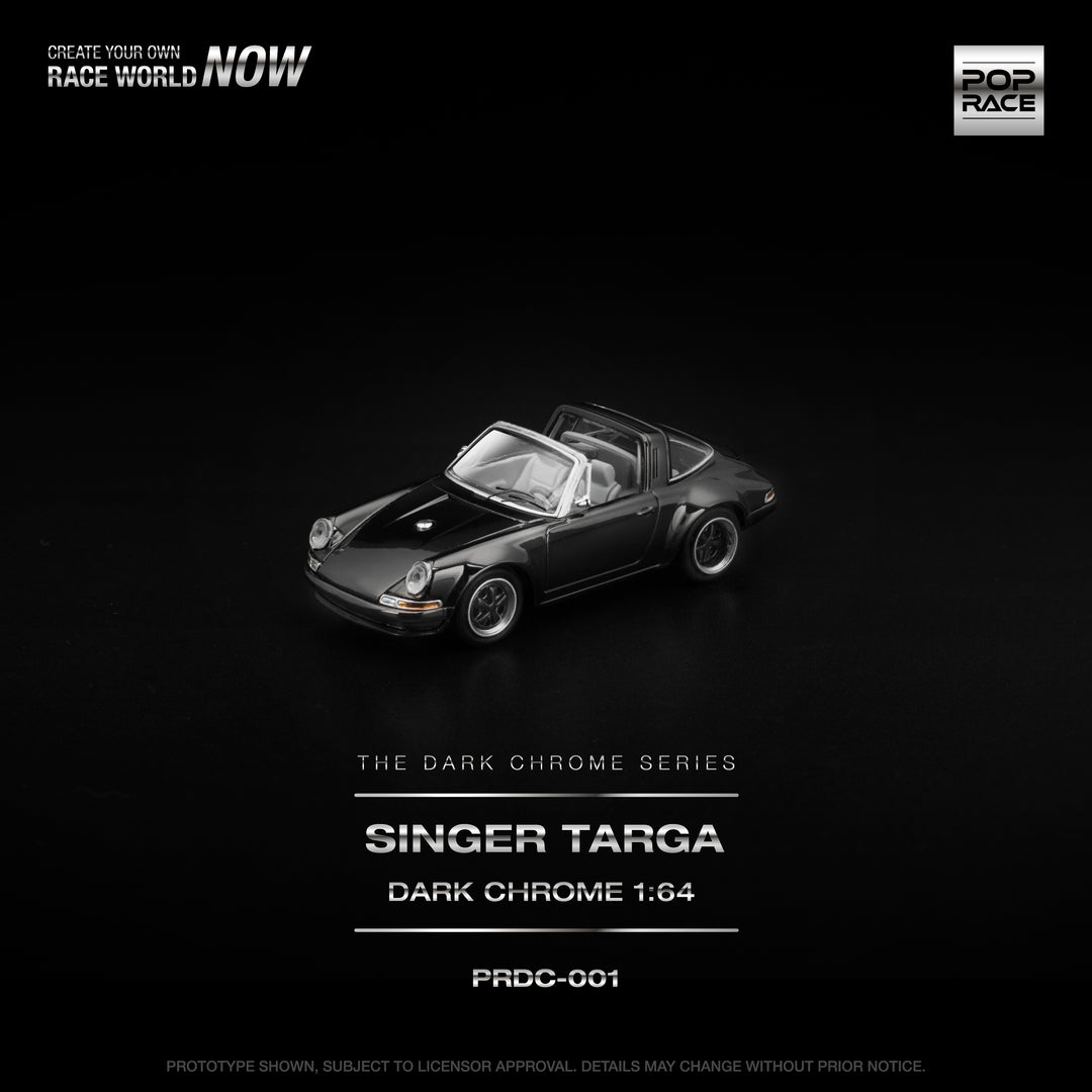 POPRACE 1:64 Singer Targa Dark Chrome PRDC001