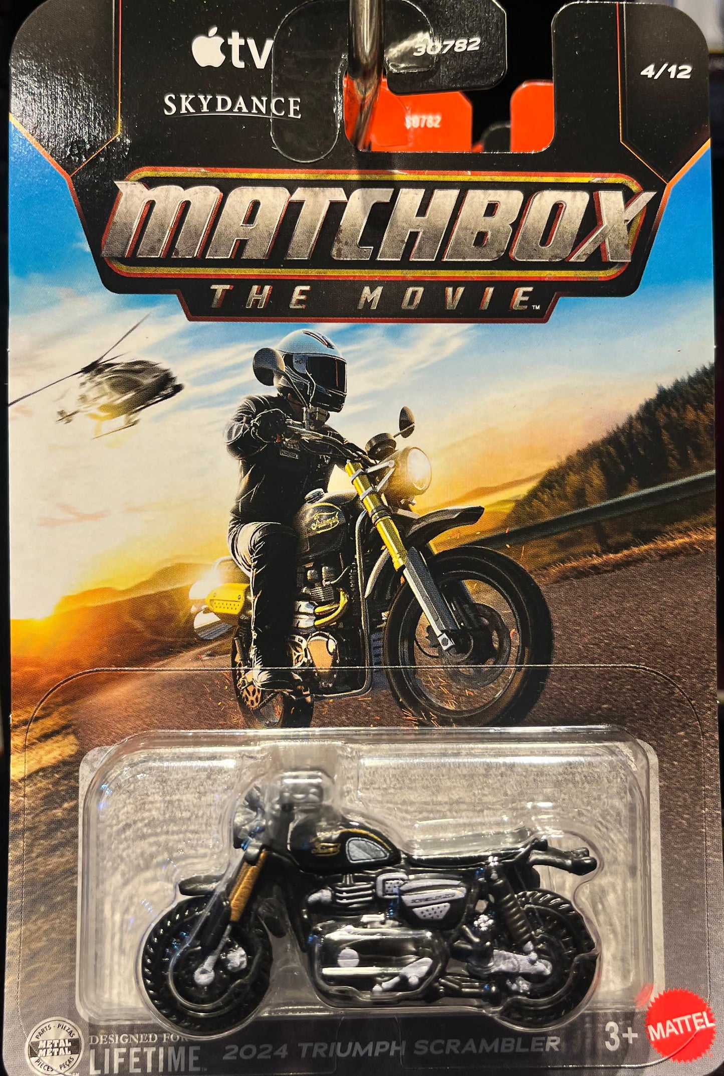 Combo of 2 cars: Matchbox 2024 Triumph scrembler