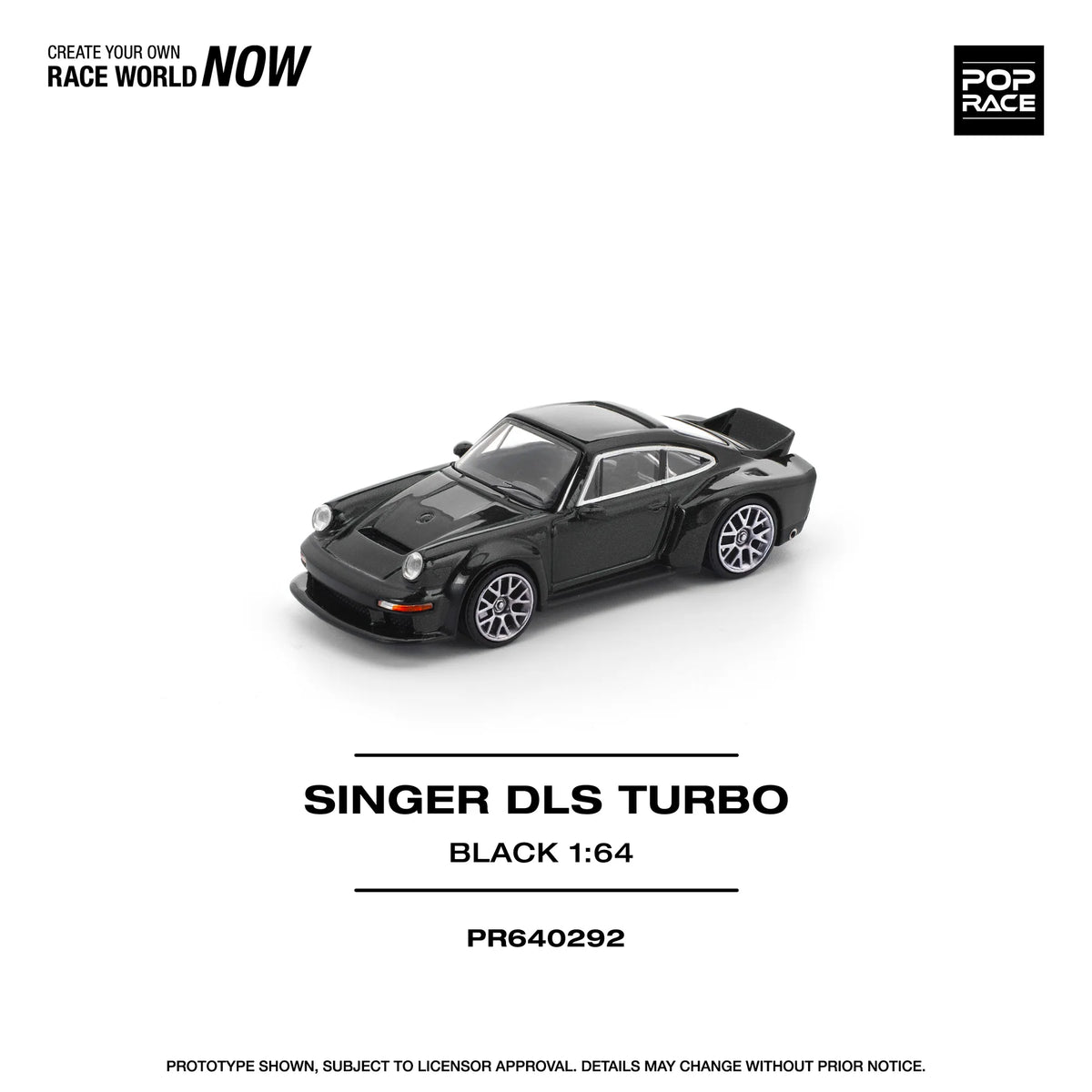 POPRACE PORSCHE SINGER DLS TURBO (ROAD) BLACK PR640292